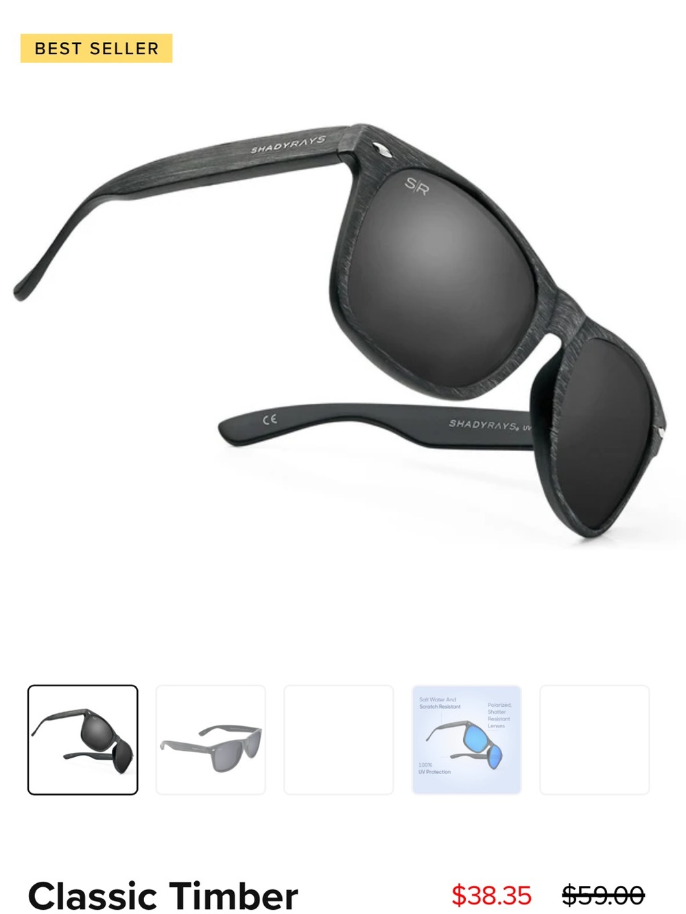 Shady Rays Classic Timber Sunglasses